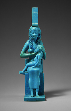 Izyda karmiąca Horusa