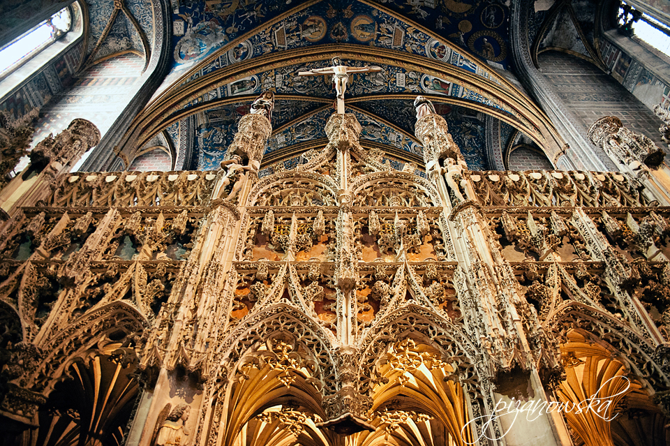 Albi, katedra św. Cecylii - wnętrze