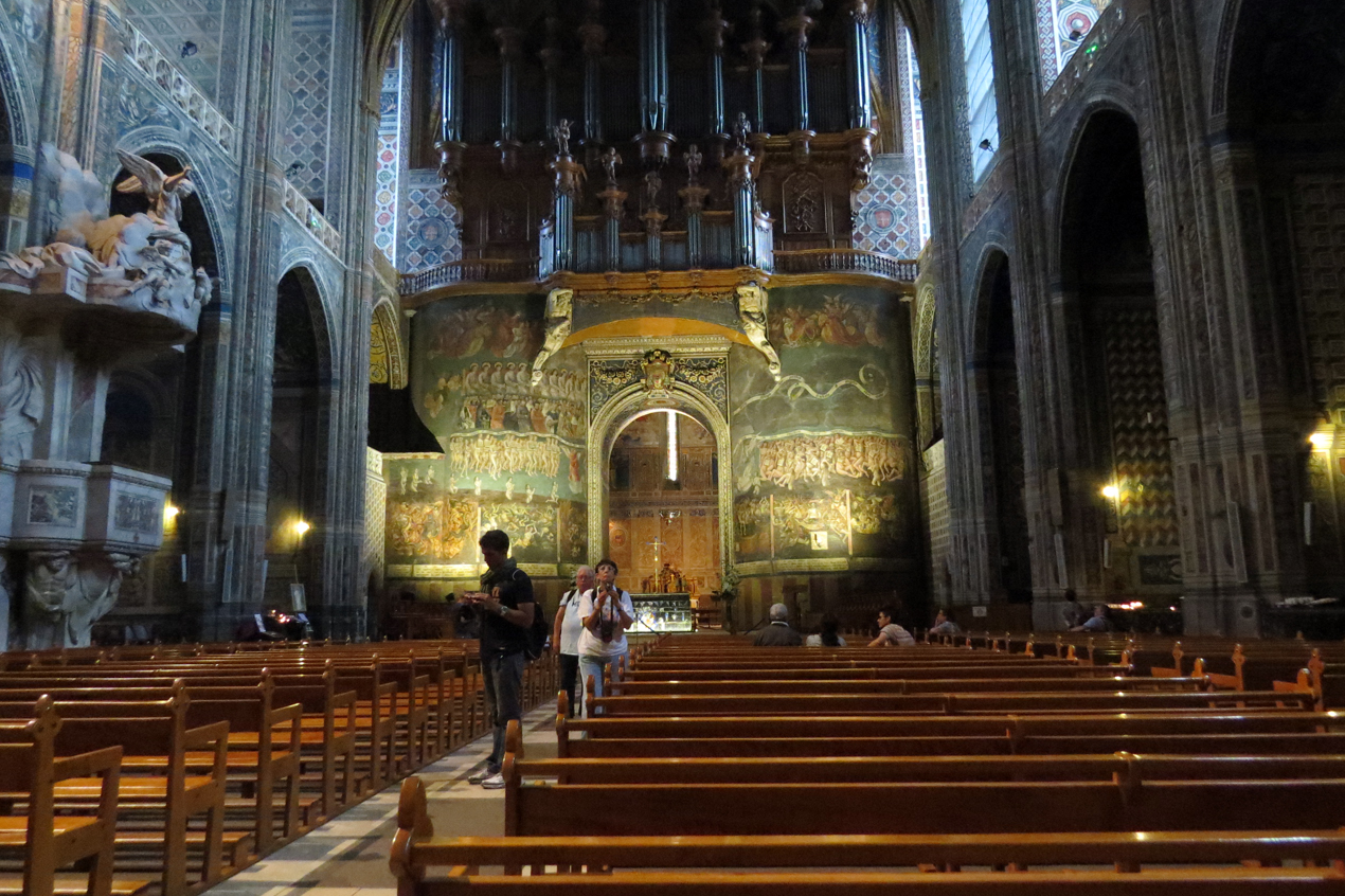 Albi, katedra św. Cecylii - wnętrze