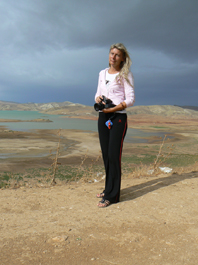 Droga z pierwszym planem