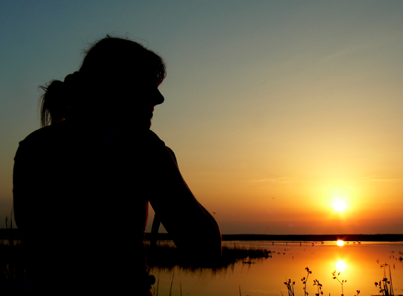 Nad Jeziorem Vaccares w Caargue