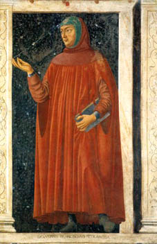 Petrarka, obraz Andrea dell Casatagno
