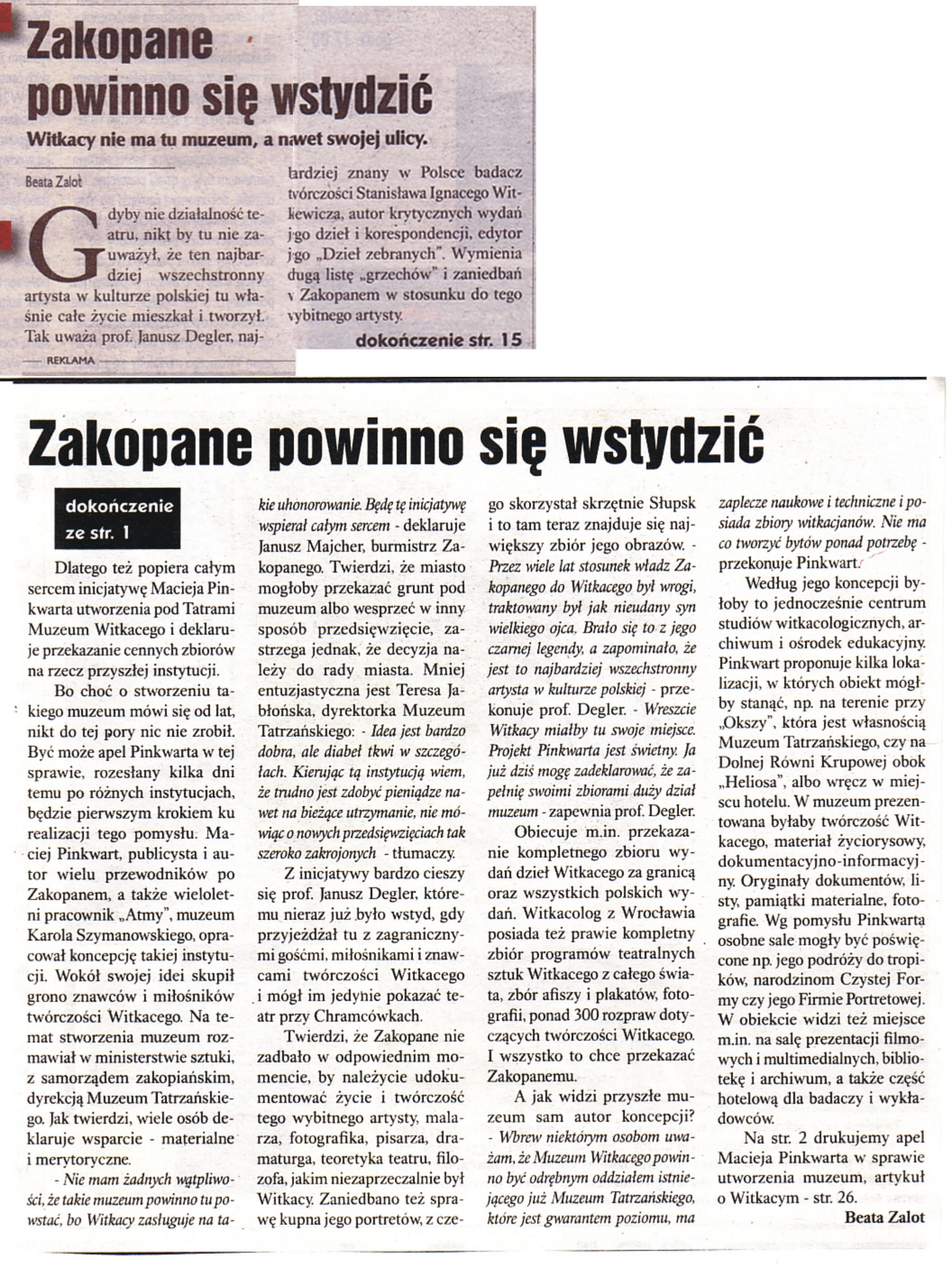 Tygodnik Podhalański 19 lipca 2012