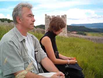 Z justyn� Kowalik na Spiskim Zamku, fot. Leszek Brodowski