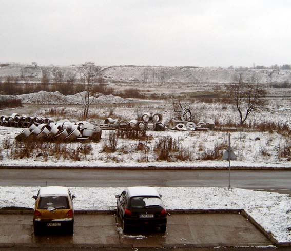 Widok z balkony w Nowym Targu 14-11-2004