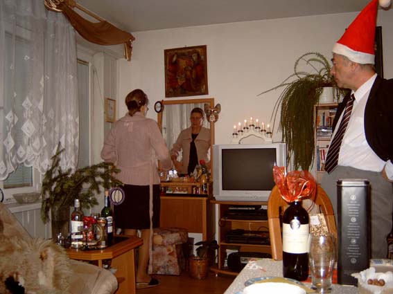 Pierwsza przymiarkanowego sweterka...