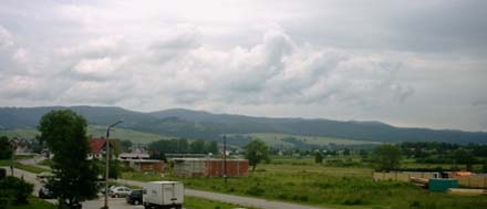 Widok z mojego balkony na Gorce...