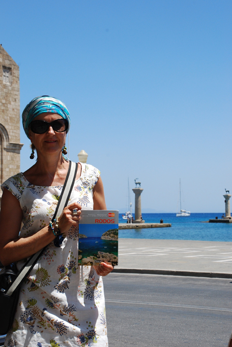 Iwona Szmidt na Rodos, lato 2011, fot. Krzysztof Szmidt