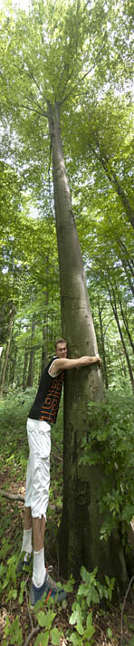 Michał w rezerwacie w Muszynie, fot. Renata