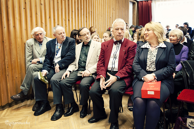 Od lewej: Michał Jagiełło, Andrzej i Stanisław Zaryccy, MP. Anna Król-Józaga