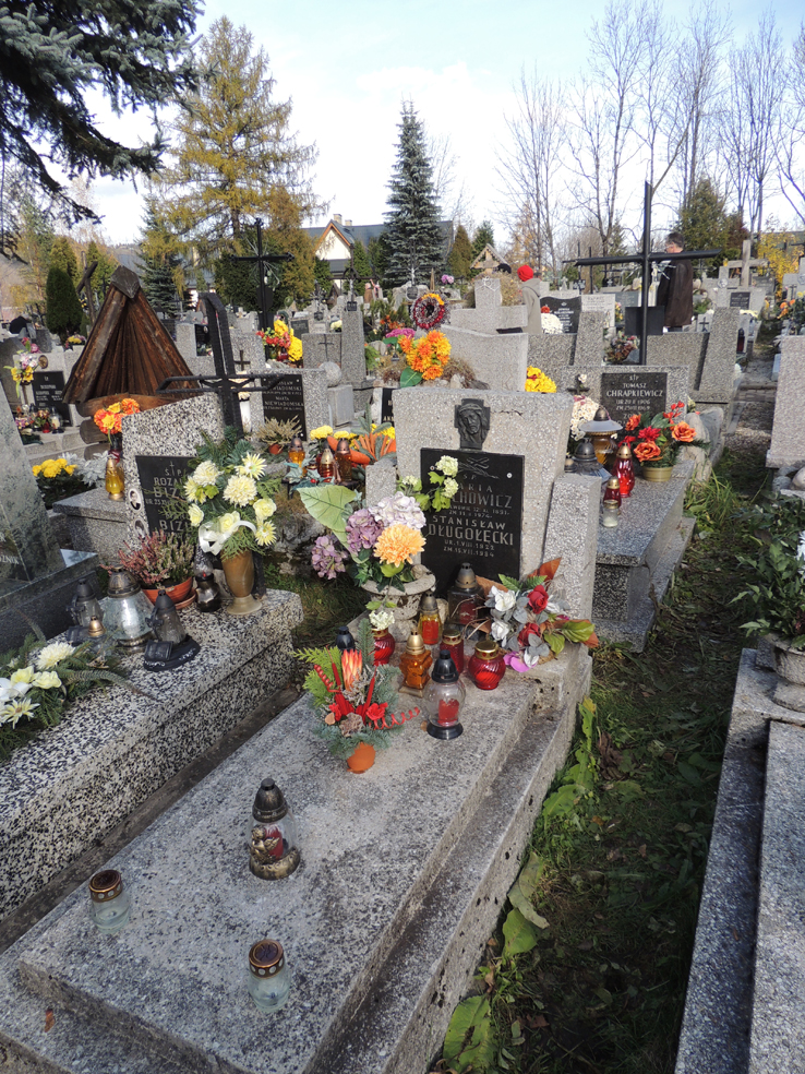 Stanisław Długołęcki, mój teściu. Wesoły, dowcipny, typowy Warszawiak z Pragi, doskonały aktor Teatru Modrzejewskiej, zakopiańczyk z wyboru.