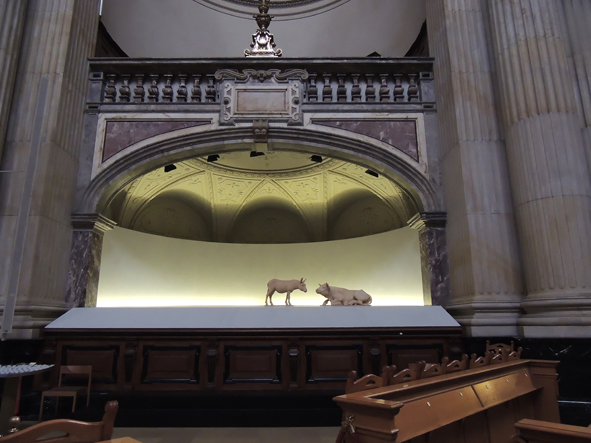 W protestanckiej Katedrze Berlińskiej szopka była jeszcze w budowie...