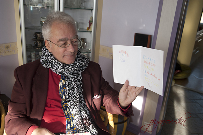 Ze świąteczną laurką od Liwii