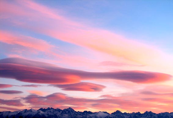 Chmury nad Tatrami, 14 grudnia 2006, fot. Renata Pi�anowska