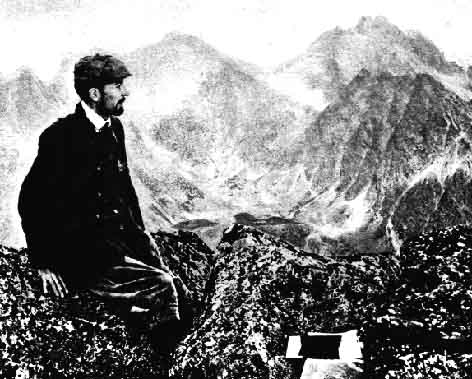 Mieczys�aw Kar�owicz na szczycie Szatana, fot. W.Boldireff