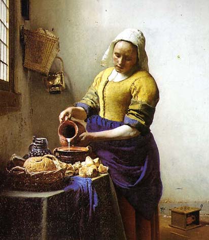 Vermeer - Mleczarka, Amsterdam, Rijksmuseum