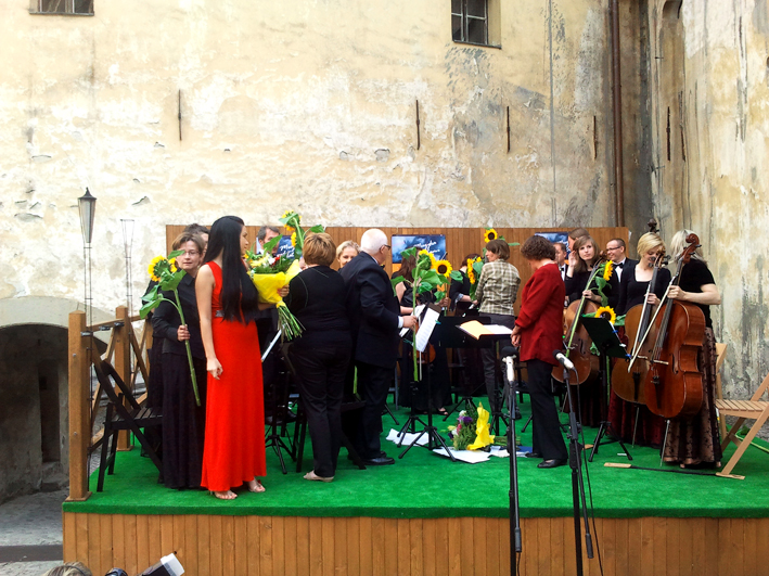 Po koncercie Tatrzańskiej Orkiestry Klimatycznej na Zamku Orawskim