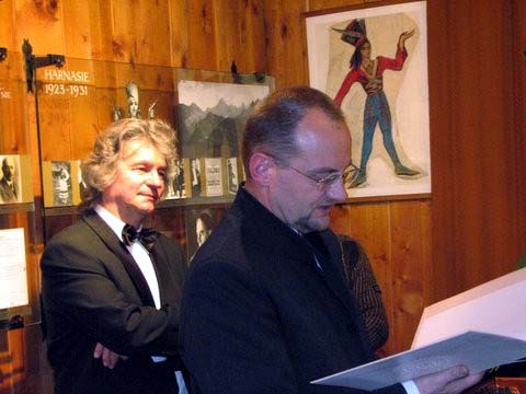 Andrzej Tatarski i burmistrz Zakopanego Piotr B�k, fot. Renata Pi�anowska