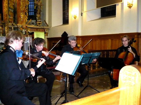 Kwartet festiwalowy - Kryzsztof Leksycki, Ilona Nieciąg. Gianfranco Borelli, Anna Armatys